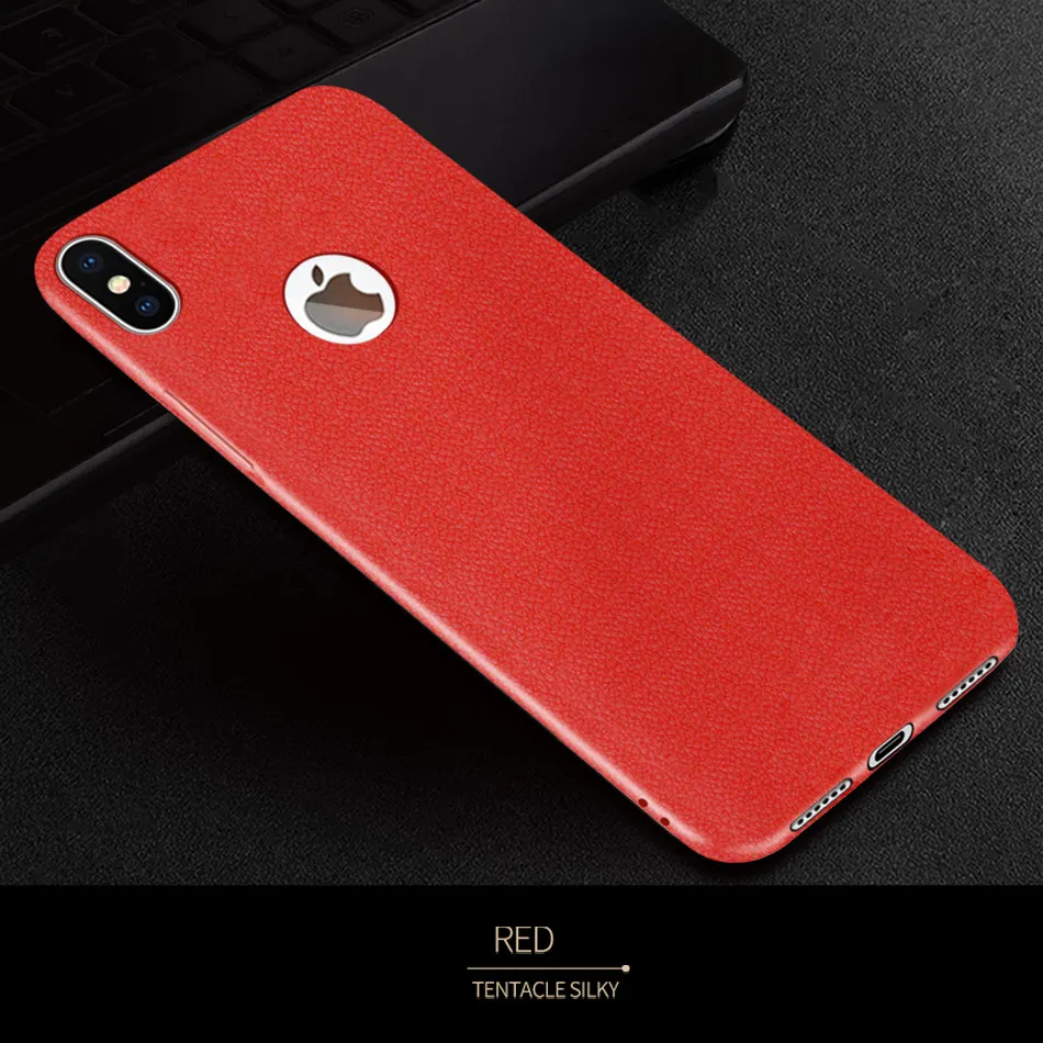 Luxury Ultra Slim Leather Case For iPhone X 10 Soft