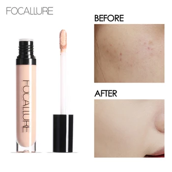 

FOCALLURE Face Liquid Concealer Full Cover Professional Makeup Natural Brighten Concealer Base Cosmetics