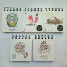 300 шт. креативные милые катушки для опрокидывания, этот портативный мини-ноутбук, карманный дневник, школьные принадлежности, отправлено случайным образом