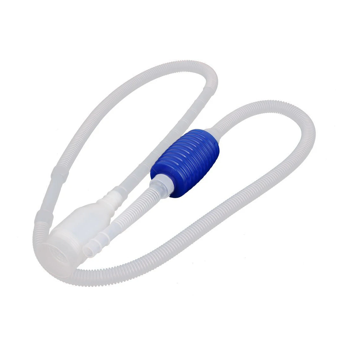 

Aquarium Water Change Clean Gravel Siphon Pump Vacuum Pipe, Clear/Blue