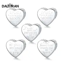 DALARAN Мода г. серебро 925 ювелирные изделия стерлингового серебра любящий Бисер для подвески браслет цепочки и ожерелья для женщин DIY интимны