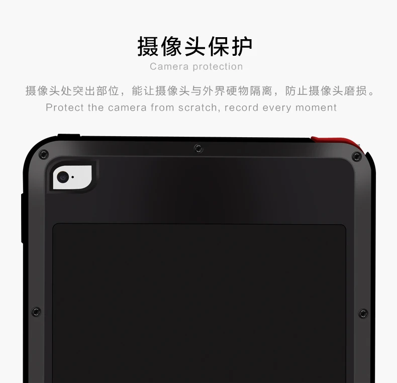 Love Mei-poderosa Caixa de Alumínio à Prova de Choque para Apple Ipad Air Mini 6 - Imagem 4