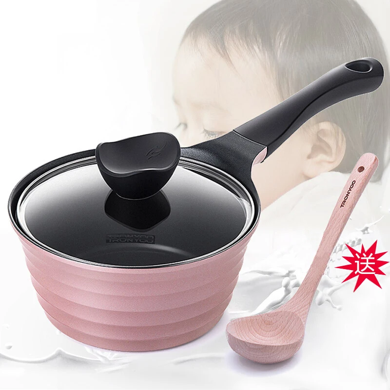 Tronyoo Pans Non stick milk Soup Stew Pots 20cm Gas and Induction