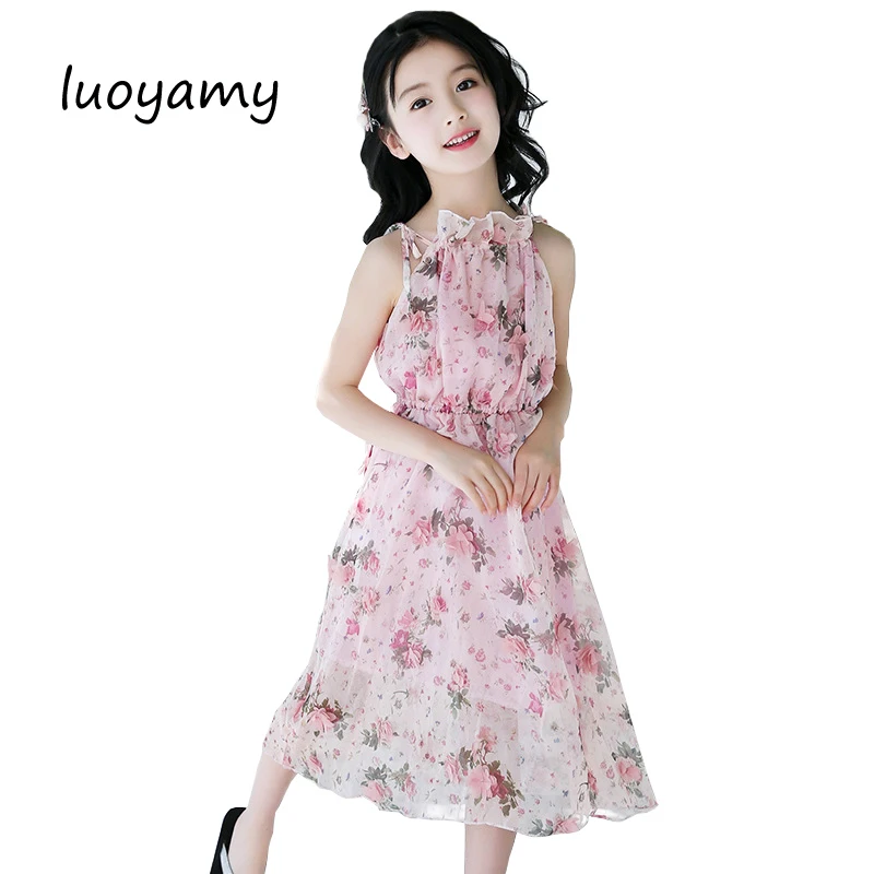 

luoyamy 2018 Kids Girls Flower Dress Baby Girl Birthday Party Dresses Children Fancy Princess Ball Gown Wedding Long Clothes