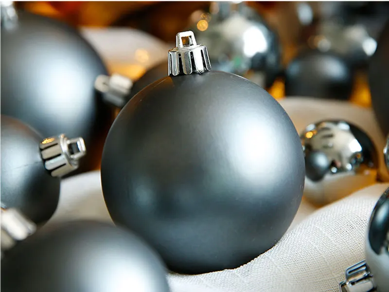 3-10 см Высококачественный серый Рождественский шар подвесные украшения декор домашнего окна кулон день рождения для дерева