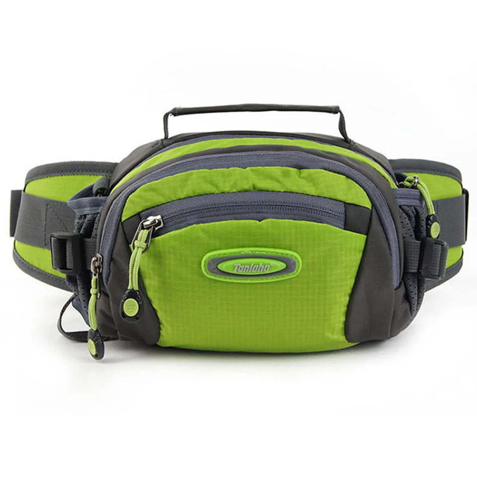 Уличная спортивная сумка Л, поясная сумка для женщин и мужчин, сумка для бега, многофункциональная сумка для путешествий с карманами, сумка на плечо, унисекс, для верховой езды, поясные сумки - Цвет: Green