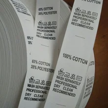 Ткань этикетке ленты трафаретной печати одежды печати