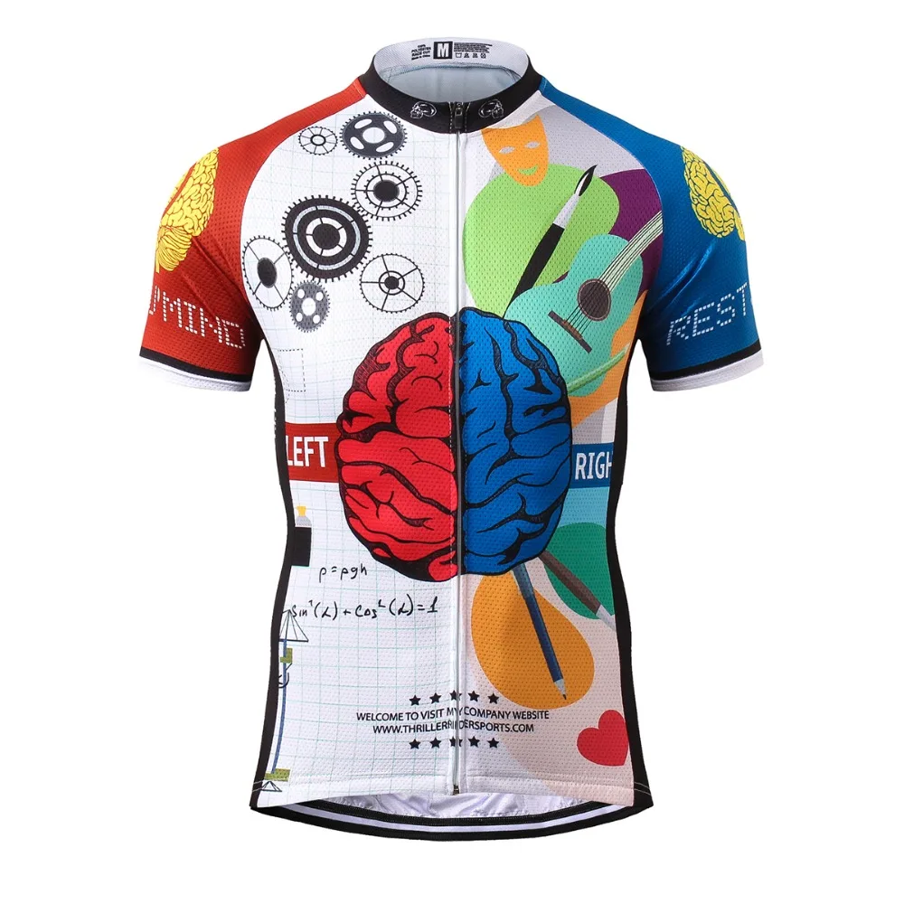 

THRILLER RIDER SPORTS TRS-0072 Mens Cycling Jersey Cycling Clothing Bike Shirt Size S to 5XL