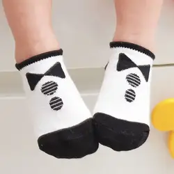 От 0 до 2 лет Детские носки для маленьких мальчиков и девочек хлопковые трикотажные противоскользящие короткие носки дышащие носки