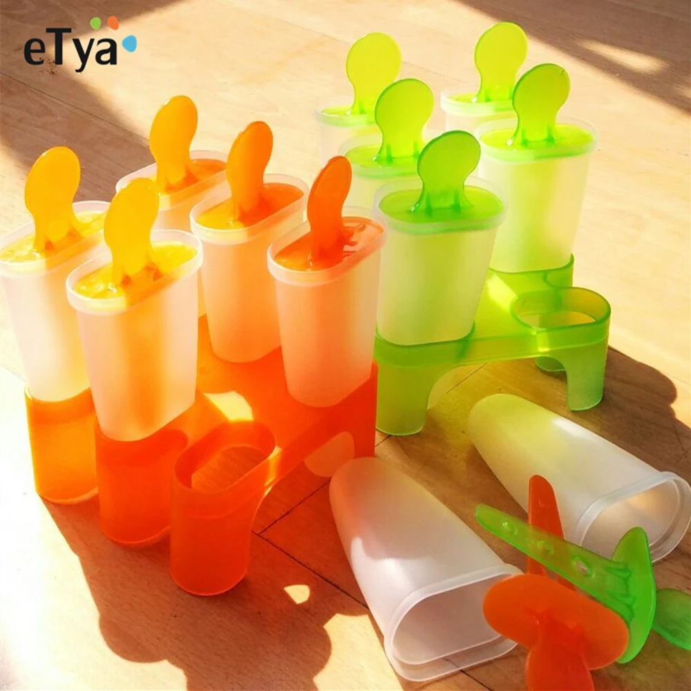 Summer DIY Frozen Ice Cream Pop Mold Popsicle Maker Lolly Mould Tray