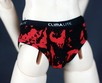 

BJD doll underpants black red mixed color underpants for 1/3 BJD SD DD SD17 Uncle doll clothes accessories