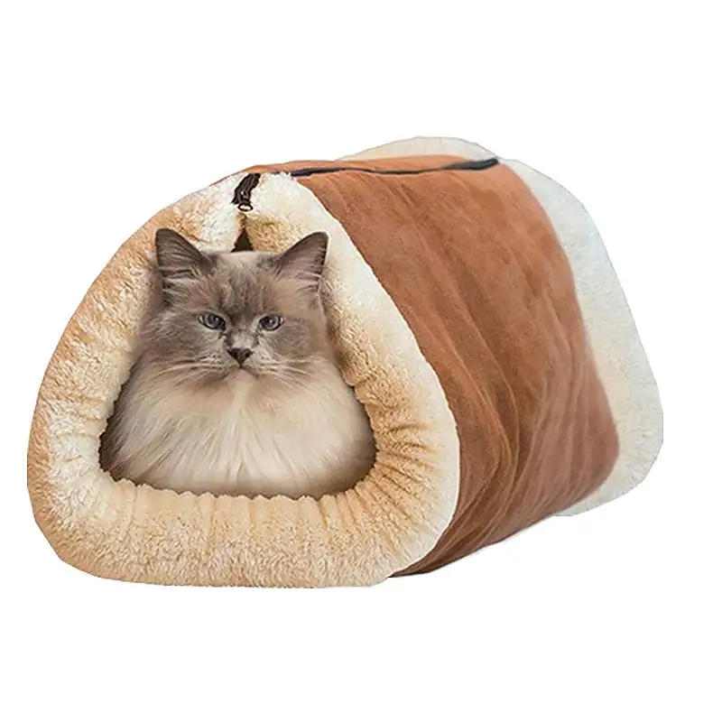 

Winter Warm Cats Dogs Blanket 2-in-1 Pet Bed Snooze Tunnel Mat Kennel Crate Cage Hot Sale