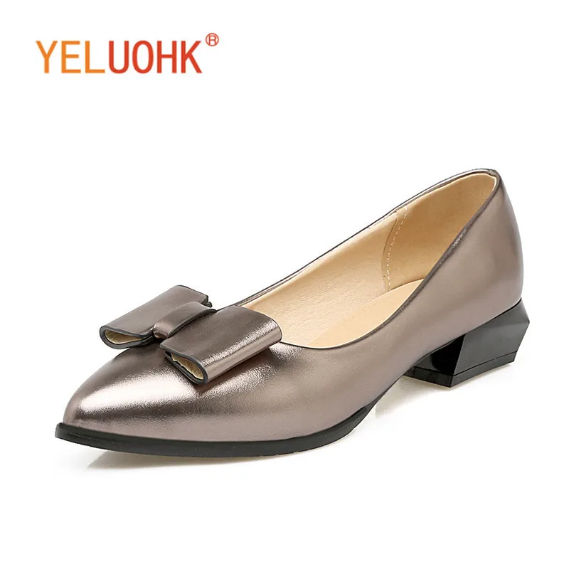

Low Heel Shoes Women Pumps Shoes Women Patent Leather Shoes Slip On