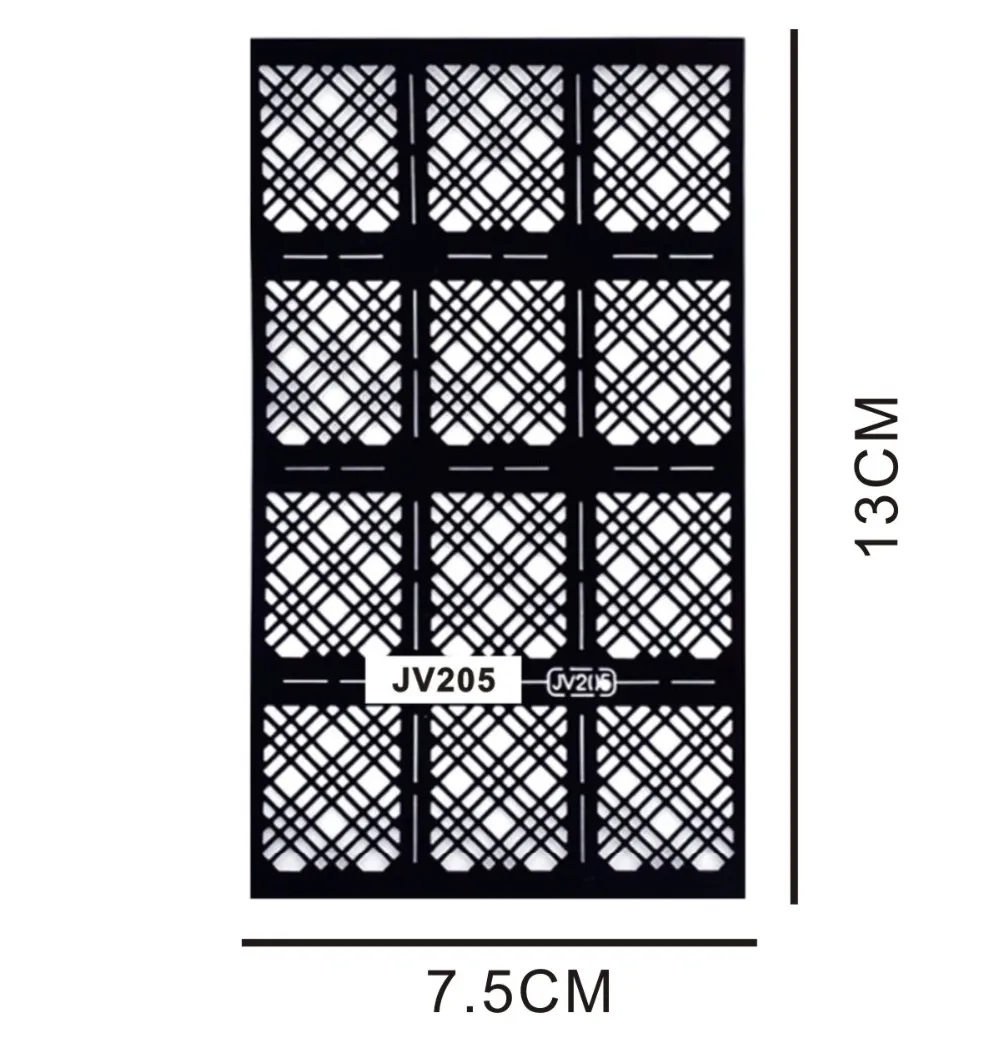 Estilos para a Escolha Lote Preto Fácil Carimbo Faça Você Mesmo Adesivos Oco Flor Coração Geometria Padrão Unhas Arte Decorações 20 10 Pçs - 11 adesivos oco flor coração geometria padrão unhas