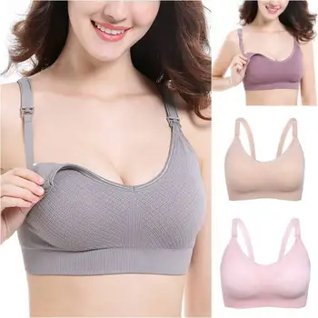 

Mother Nursing Bra Bra Breathable No Steel Circle Open Buckle High Elastic Pregnant Bra Breastfeeding Underwear Maternity Bra