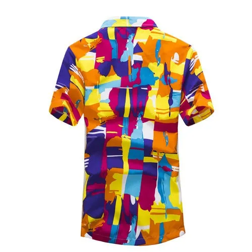 Мужская гавайская рубашка мужская повседневная camisa masculina печатные пляжные рубашки с коротким рукавом брендовая одежда Бесплатная