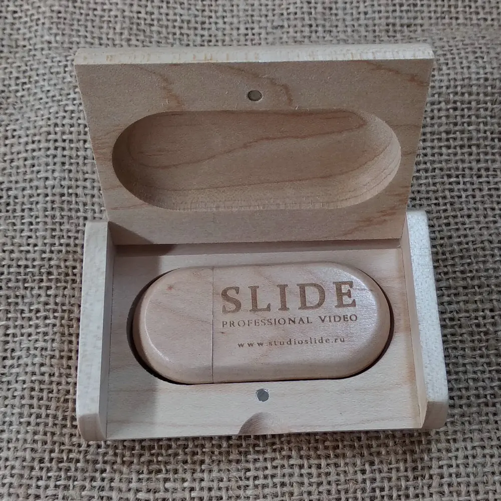 USB 2.0 hot selling Oval Wooden USB+ BOX pendrive (10pcs free custom logo) USB 4GB 8GB 16GB 32GB 64GB USB flash drive usb pen drive