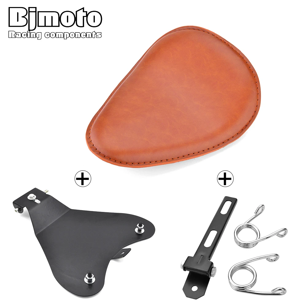 

For Harley Honda Yamaha Kawasaki Suzuki Sportster Bobber Chopper Motorcycle Solo Seat Baseplate Bracket Base Spring