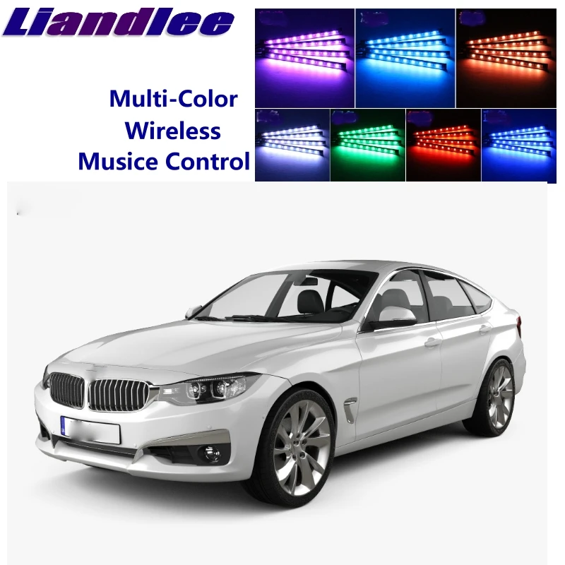 LiandLee Car Glow Interior Floor Decorative Atmosphere Seats Accent Ambient Neon light For BMW 3 M3 F30 F31 F34 F80