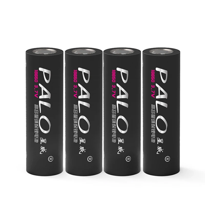 

4PCS/LOT 18650 battery Original 3.7V li-ion rechargeable Battery for LED Flashlight With 2x18650 Battery Case Holder Storage Box