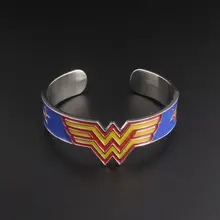 RJ модный фильм ободок для волос в стиле Чудо-Женщина Супергерой браслеты крутящий момент победитель акроним W Логотип Шарм браслет с кристаллами женщины для девочки Лучший подарок