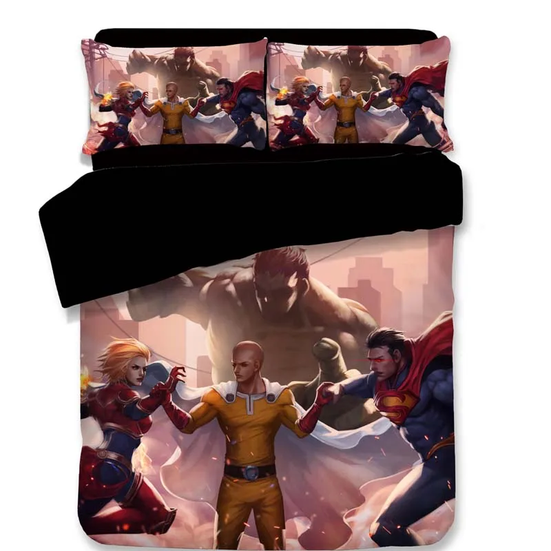 Постельный комплект ONE PUNCH MAN, мультяшный аниме, пододеяльники, 3D постельные принадлежности, королевские наволочки, Детские Мультяшные одеяла, постельные принадлежности, постельное белье s - Цвет: 16