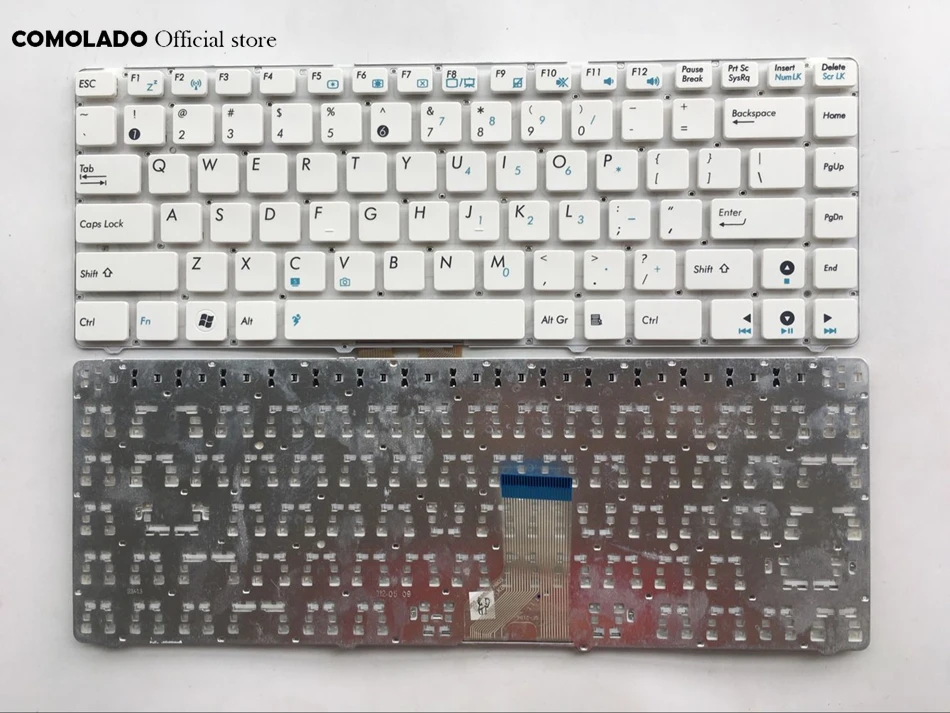 Английская клавиатура для ASUS A43 X43U K42 A42J X42J K43t X84L X84H белого и черного цвета без