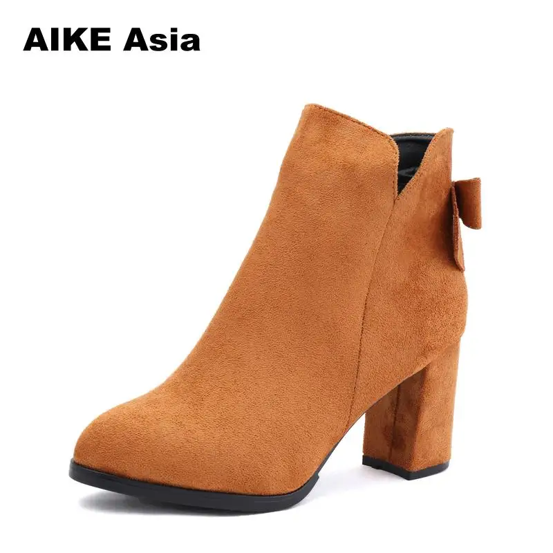 

2018 New Fashion Women Ankle Boots Winter Sexy High Heels Zipper Platform Autumn Botas Mujer Booties Black Botines High Boots