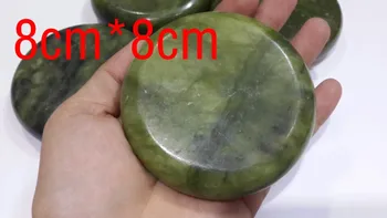 

4pcs set green jade hot spa stone for massage Essential Oil Massage Stone free shipping
