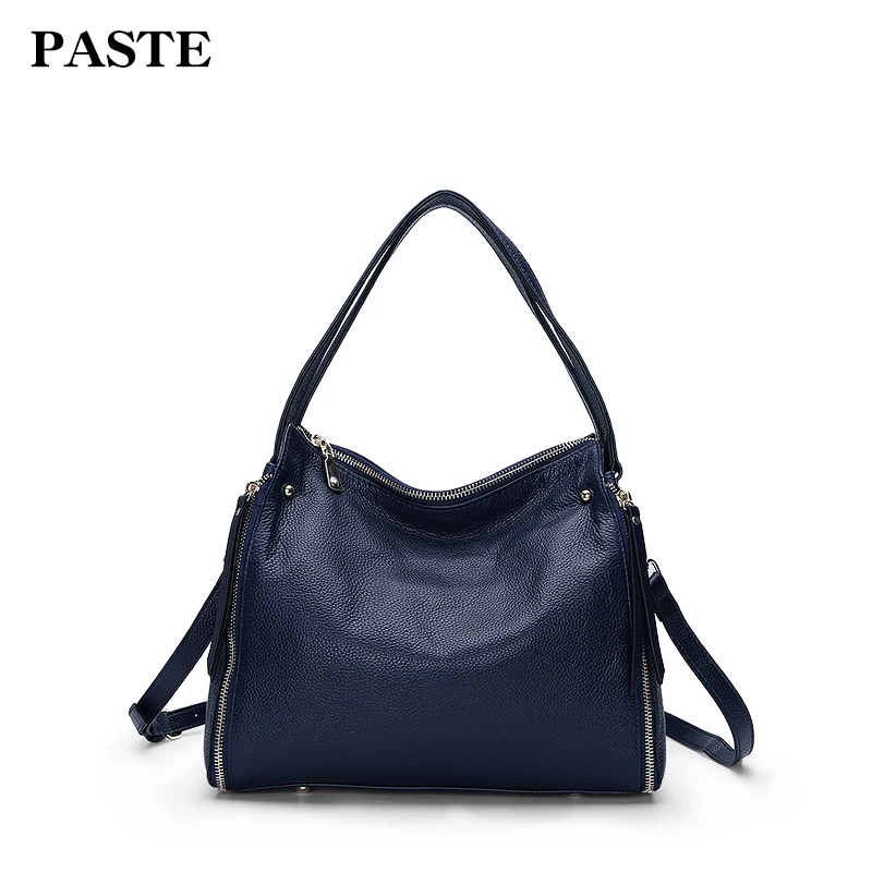 

PASTE Female First layer cowhid Totes Women Shoulder bag Leather Messenger Bags fashion Satchel bag Handbags Crossbody bags
