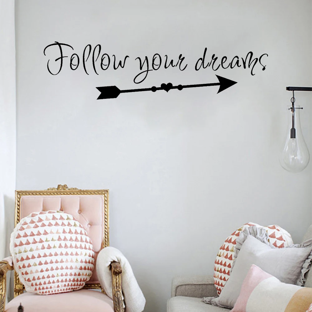 Наклейка на стену Follow Your Dreams|Наклейки стену| |