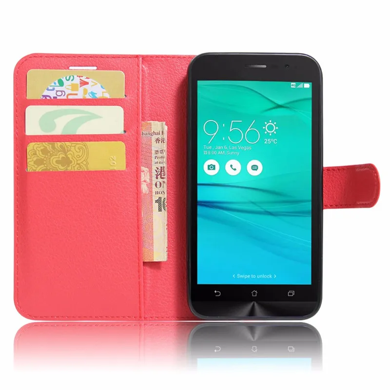 Wallet PU Leather Back Cover Phone Case For Asus ZenFone Go ZB500KL ZB500KG X00AD X00ADC X00ADA Case 5.0 inch Flip Protectiv Bag (19)