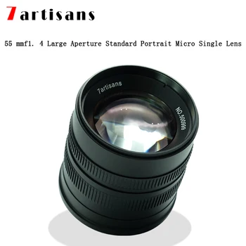 

7 artisans 55mmF1.4 Standard Large Aperture Portrait Micro Single Lens For E-mount FX Mount Canon EOS-M Mount For Cameras A5100