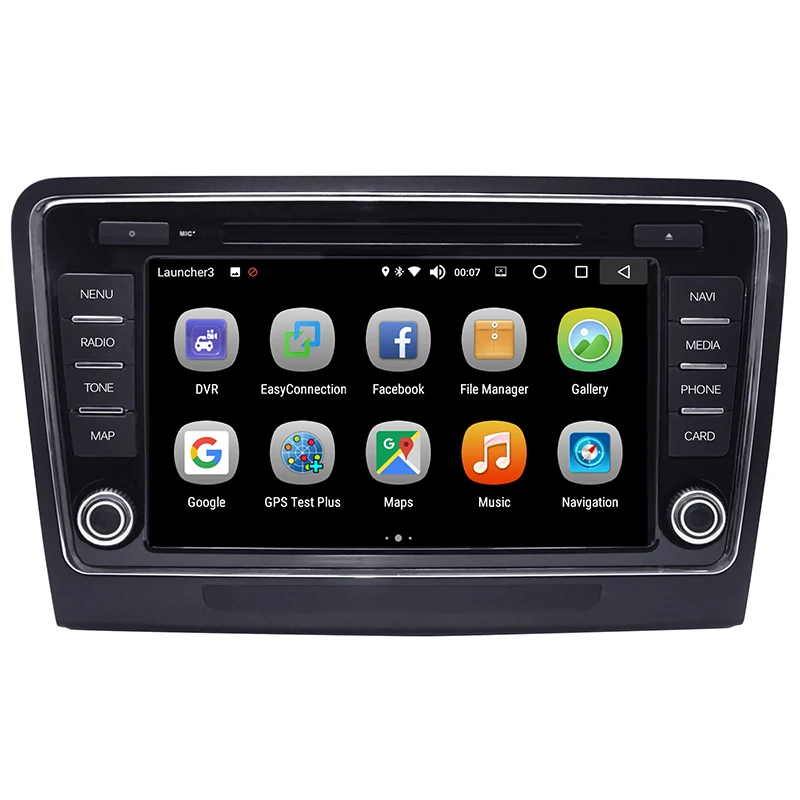 Sale Car Multimedia player 2 Din Android 8.0 Car DVD For VW/Volkswagen Skoda superb 2009-2014 8" 4G/32G touch screen Car Radio GPS 1