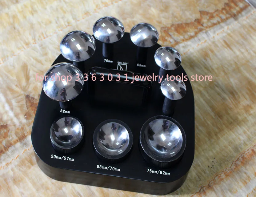 9pcs Jewelry Punch Set Pcnches Forming Metal Plate Shape Dapping Set For Jewelry Tools Jewelry