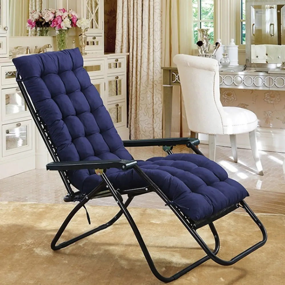 Подушки для шезлонга, диванные подушки, мягкая подушка для стула, Офисная подушка из полиэфирного волокна, зимняя Удобная - Цвет: Dark blue