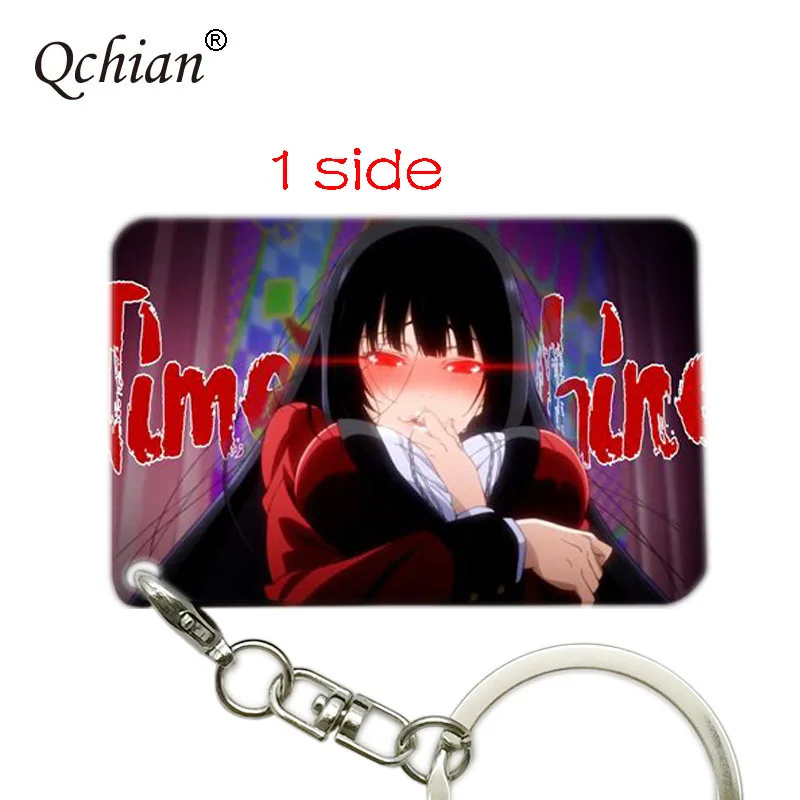 

Color Picture Print Keychain Japan Anime Kakegurui Series Backpack Key Decoration Jewelry Pendant