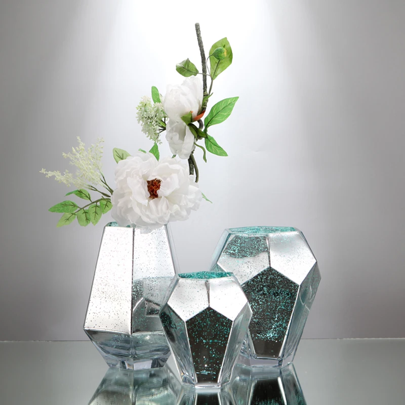 Новая классическая золотая стеклянная ваза с гальваническим покрытием сухие цветы гидропоники вазы настольная высокая ваза скандинавские украшения для дома и свадьбы