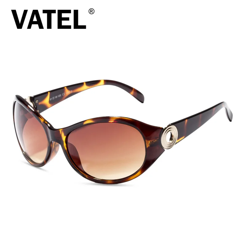VATEL Brand 2016 UV400 Polarized Dark Brown Lens Sunglasses Women