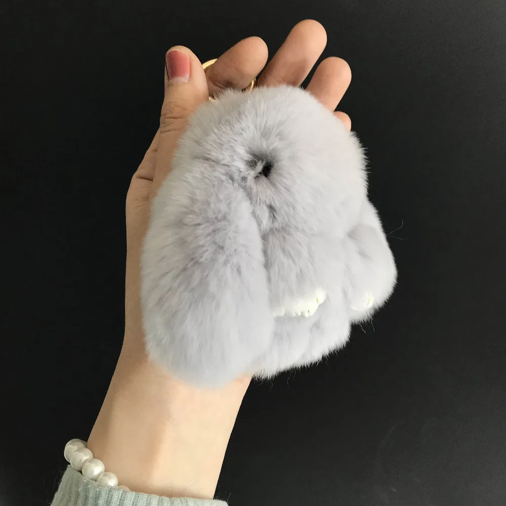 Magicfur 2019 new. 10 см мини настоящий мех кролика кролик игрушка кукольный брелок сумка