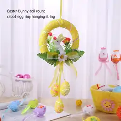 Пасхальные яйца декорированные кролики куклы DIY висячие украшения день рождения детского сада Украшение для вечеринки милая детская