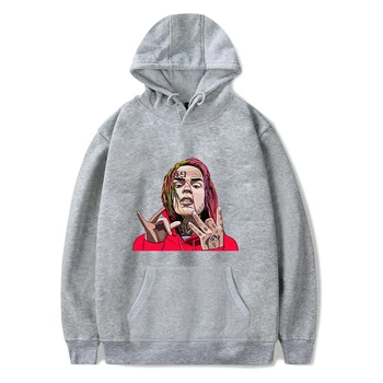 

LUCKYFRIDAYF Fashion Hip Hop 6ix9ine Funny Hoodies Sweatshirts Casual Men Women Hooded Pullover Tops Long Sleeve Hoodie Clothes