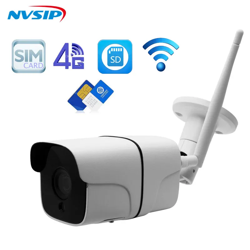 Full HD 1080P Bullet IP Camera Wireless GSM 3G 4G SIM Card IP Camera Indoor font