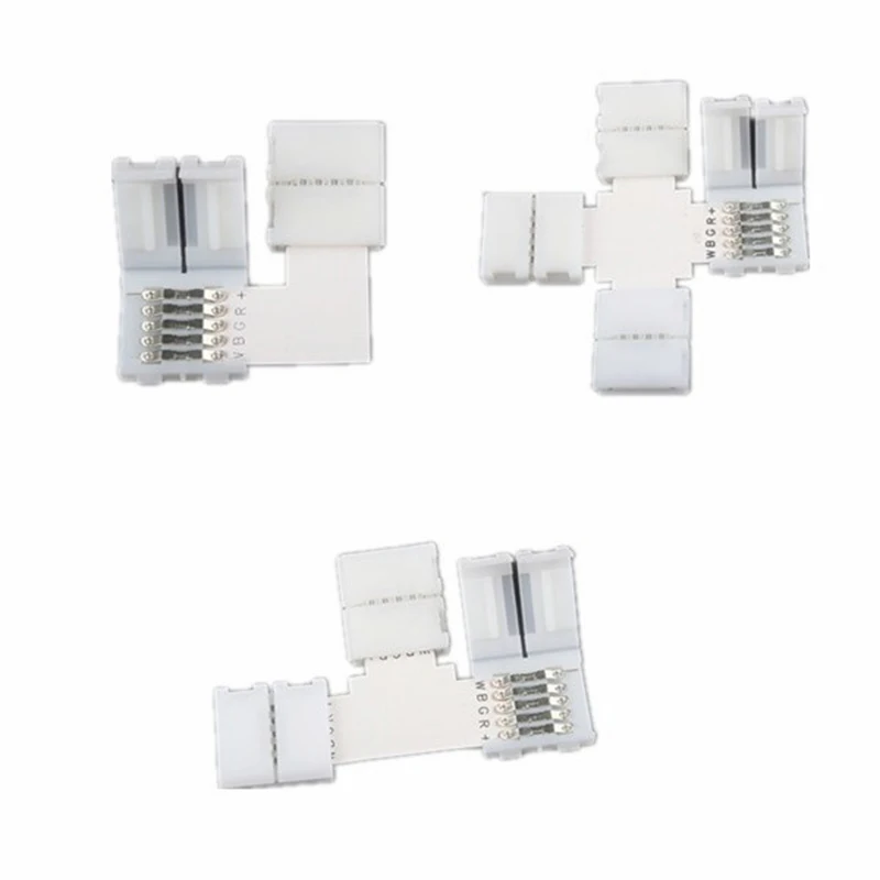 

New 5 Pin RGBW L/T/X Shape Corner Strip Light Accessories Connect for 12mm Width LED Strips