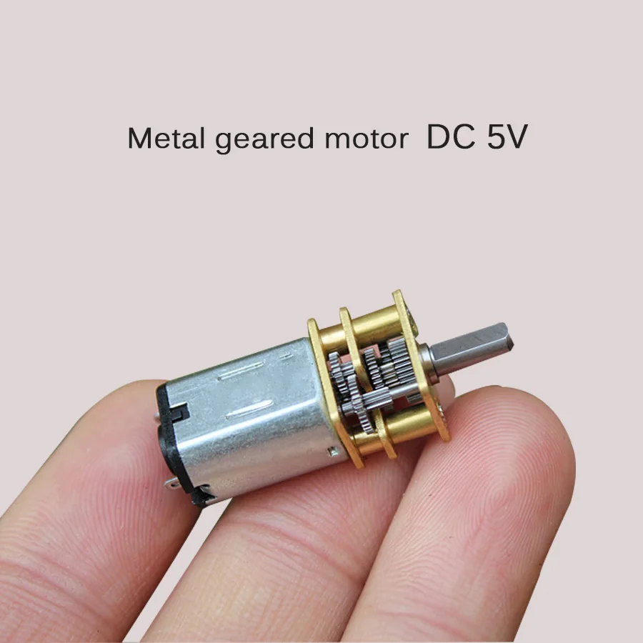 

DC3V-6V N20 Miniature Geared Motor DC Motor Pure Steel Metal Gear Reduction45 RPM