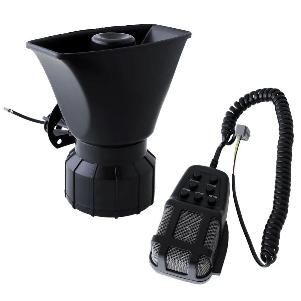 Motorcycle Car Auto Vehicle Truck Horn DC 12V 100W  Siren Police Firemen Ambulance Warning Alarm Loudspeaker Car Horn Siren