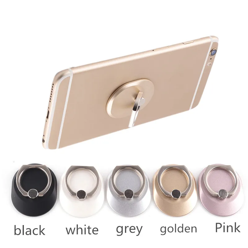 Universal 360 Degree Metal Finger Ring Holder Stand Luxury Smart Mobile Phone Desk Stands Holders For iPhone 7 Plus Samsung