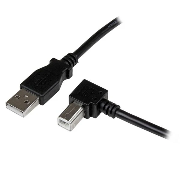 StarTech.com м 2 M USB 0 A to Right Angle B кабель-м/м Male/Male черный | Электроника