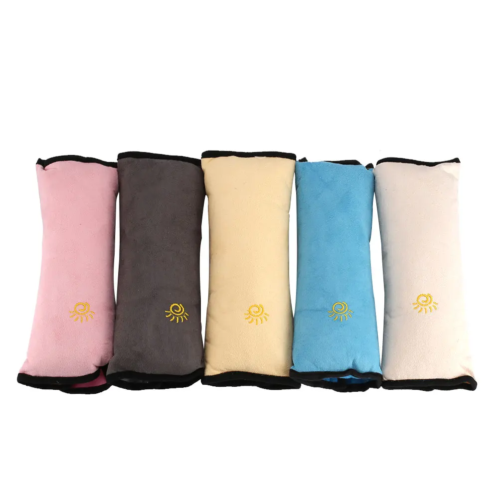 

Baby Shoulder Pad Cushion Car Seat Belt Children Seatbelt Cover Pillow Blue Pink Beige Yellow