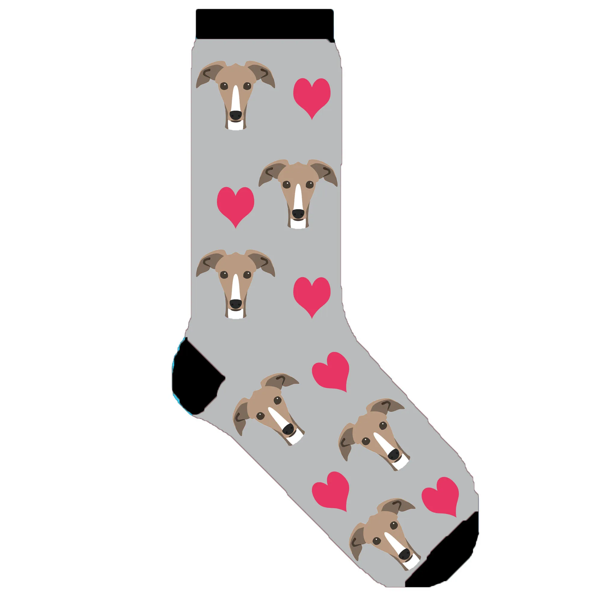 

Whippet socks novelty GREYHOUND women dog socks fun greyhound puppy gift 50 pair/lot